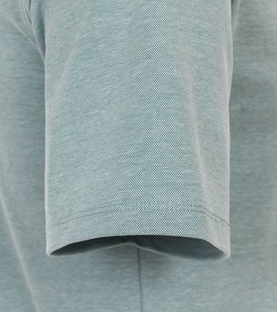 CASAMODA Polo Shirt Stretch Melange Light Green