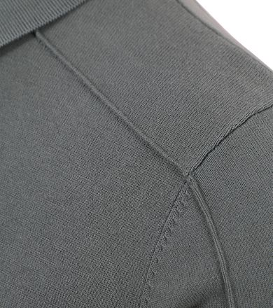 Blue Industry strikket poloshirt i grøn