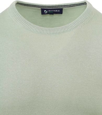Suitable Respekt Oinix Pullover med rund hals Ljusgrön