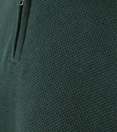 McGregor Genser med Halv Glidelås i Merinoullblanding Pine Green
