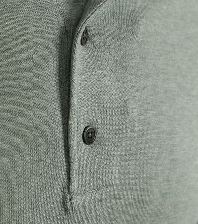 Profuomo Langermet Poloskjorte Luxury Basic Grønn