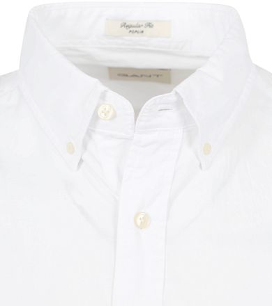 GANT Klassisk Skjorte Poplin Hvit