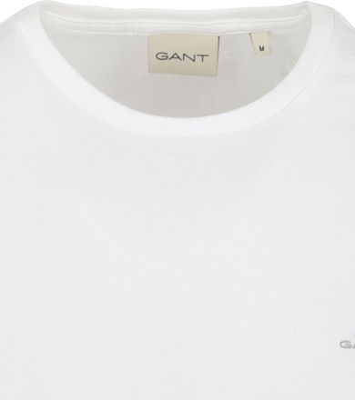 GANT T-skjorte Shield Logo Hvit