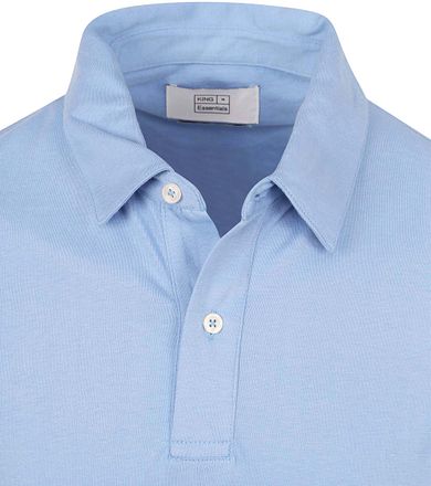 King Essentials The James Poloshirt Mid Blauw