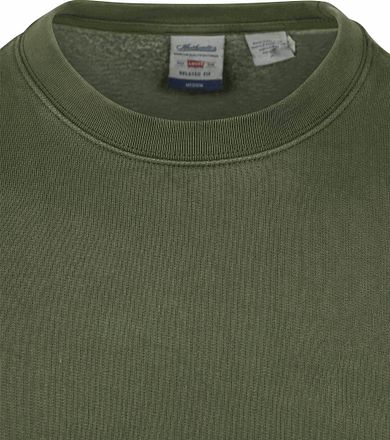 Levi's Genser Autentisk Logo Olivengrønn