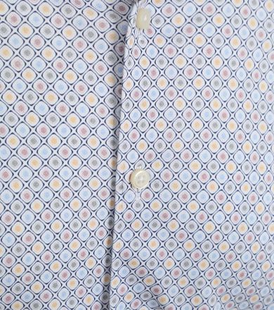 Desoto Hemd Print Lichtblauw
