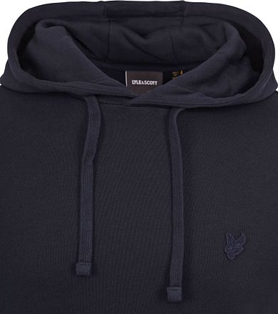 Lyle and Scott Hoodie Tonal Navy