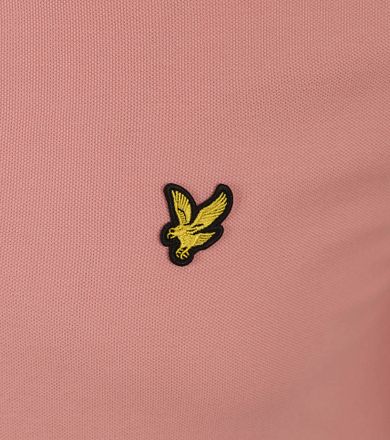 Lyle and Scott Polo Plain Pink