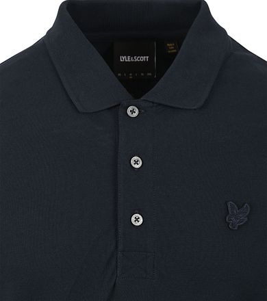 Lyle and Scott Tonal Eagle Polo Navy