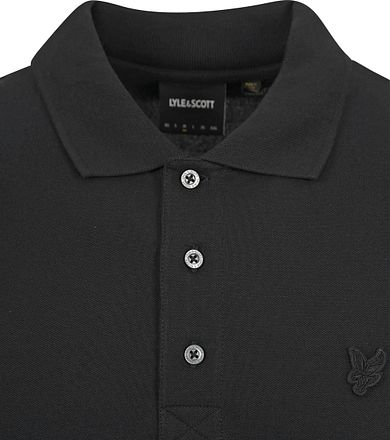 Lyle and Scott Tonal Eagle Polo Svart
