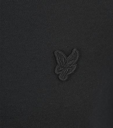 Lyle and Scott Tonal Eagle Polo Svart
