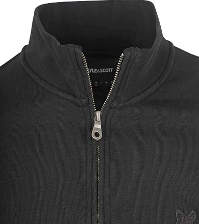 Lyle & Scott Half Zip Genser Tonal Svart