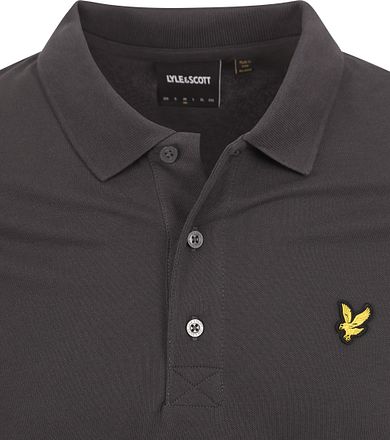 Lyle & Scott Poloskjorte Ensfarget Antrasitt