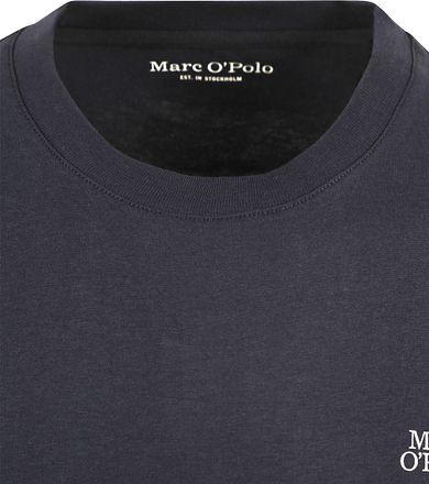 Marc O'Polo Langermet T-skjorte Marineblå