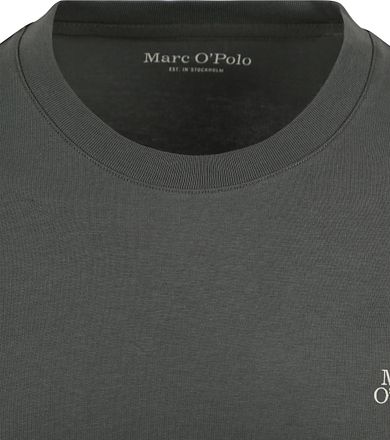 Marc O'Polo Langermet T-skjorte Mørkegrønn