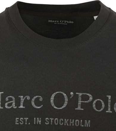 Marc O'Polo T-shirt med Logga i Antracit