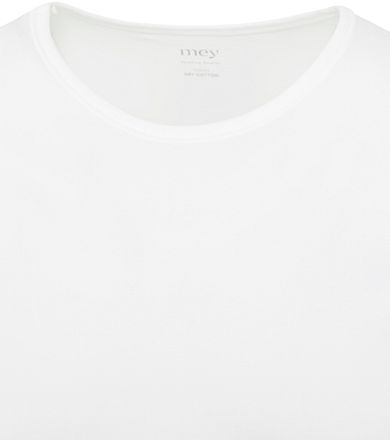 Mey Dry Cotton O-hals T-skjorte Hvit