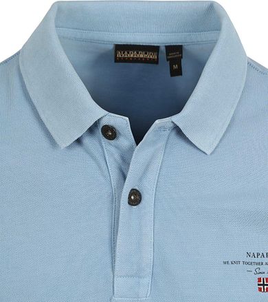 Napapijri Polo Elbas Chambray Blå