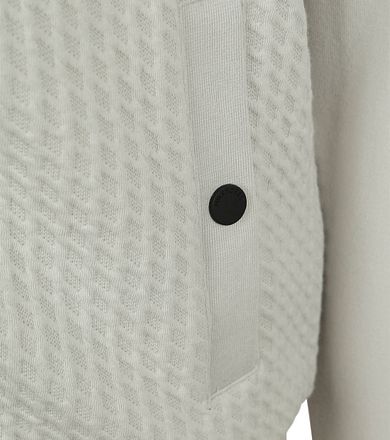 No Excess Cardigan Zipper Jacquard Chalk