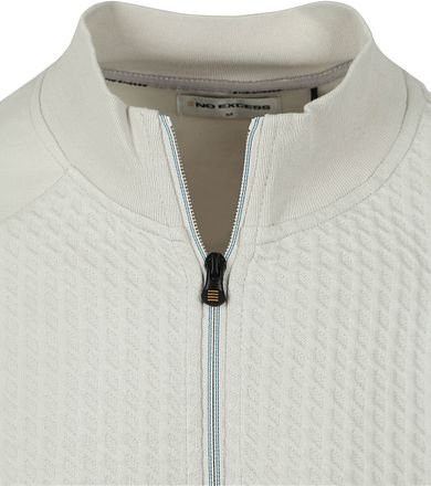 No Excess Vest Glidelås Jacquard Kritt