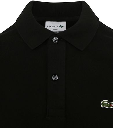 Lacoste Polo Piqué Noir