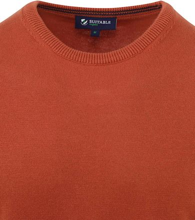 Suitable Respekt Oinix Tröja Rund Hals Orange
