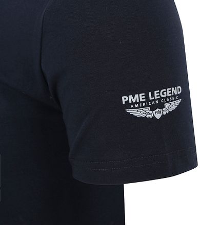 PME Legend Basic T-skjorte 2-pakning Rundhals Mørkeblå