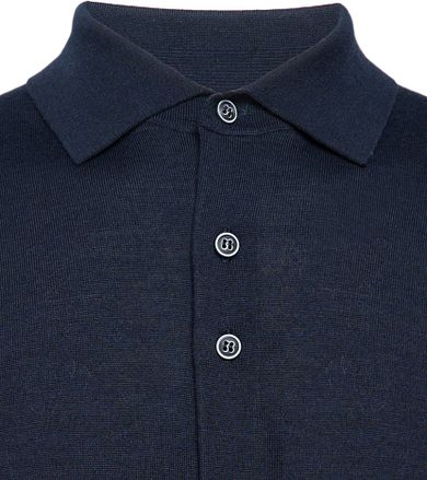 R2 Amsterdam Pull Maille Chemise Mérinos Marine