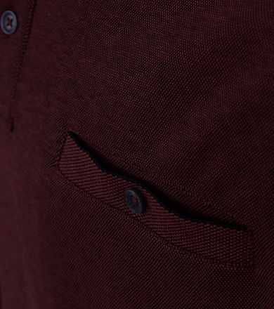 Casa Moda Poloshirt LS Bordeaux Red