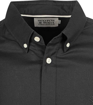 Scotch and Soda Core Oxford Overhemd Zwart