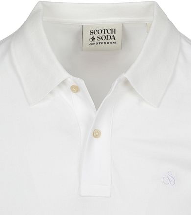 Scotch And Soda Core Piqué Polo Wit