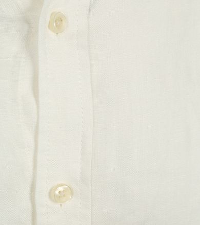 Scotch and Soda Linnen Mao Overhemd Wit