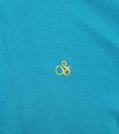 Scotch and Soda Piqué Poloskjorte Turkis