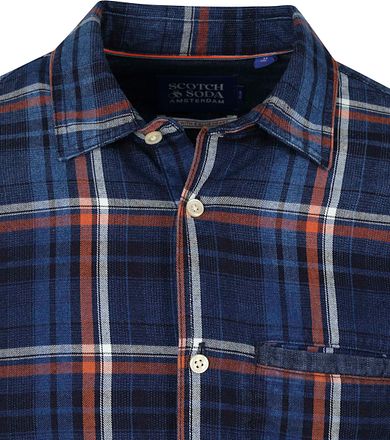 Scotch and Soda Skjorta Blå Rutig