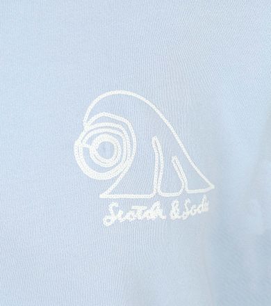 Scotch and Soda Tröja Broderad Ljusblå