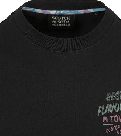 Scotch & Soda T-Shirt Artwork Svart