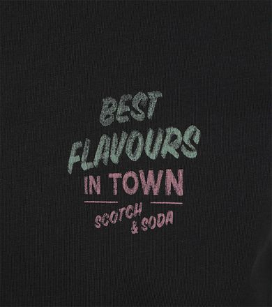 Scotch & Soda T-Shirt Artwork Svart