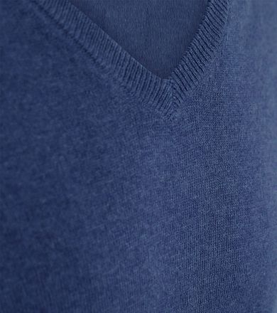 Steppin' Out Pullover Cashmere V-Neck Cobalt Blue