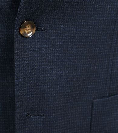Suitable Fame blazer i mørkeblå med ternet mønster