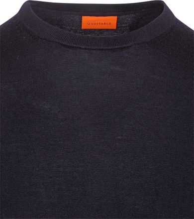 Suitable Merino Genser Marineblå