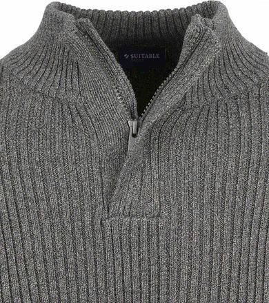 Suitable Mou Half Zip Pullover Anthracite