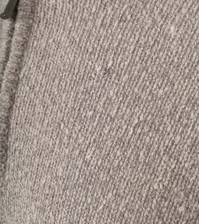 Suitable Half Zip Pullover Boiled Wool Taupe