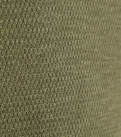 Suitable Pullover Structure Slub Olive Green