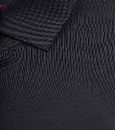 Suitable Knitted Pique Shirt Navy
