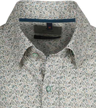 Suitable Shirt Paisley Green