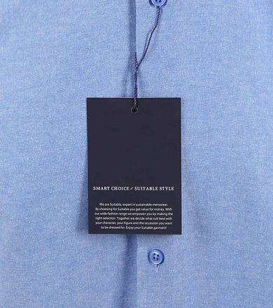 Suitable Short Sleeve Overhemd Blauw