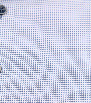 Suitable Twill Skjorte med Tryk Lyseblå