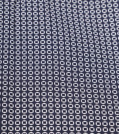 Suitable Skjorte Twill Print Navy