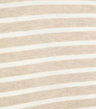 Suitable T-skjorte Isaac Stripe Piqué Pebble