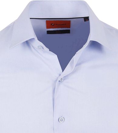 Suitable Twill Overhemd Lichtblauw